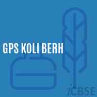 Gps Koli Berh Primary School Logo
