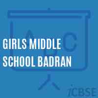 Girls Middle School Badran Logo