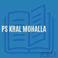 Ps Kral Mohalla Primary School Logo