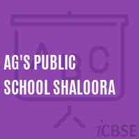 Ag'S Public School Shaloora Logo