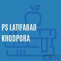 Ps Latifabad Khodpora Primary School Logo