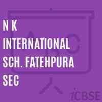 N K International Sch. Fatehpura Sec Secondary School Logo
