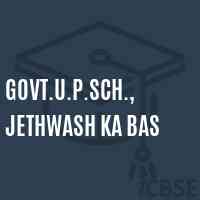 Govt.U.P.Sch., Jethwash Ka Bas Middle School Logo