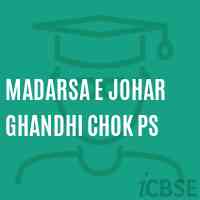 Madarsa E Johar Ghandhi Chok Ps Primary School Logo