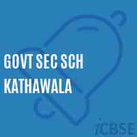 Govt Sec Sch Kathawala Secondary School Logo