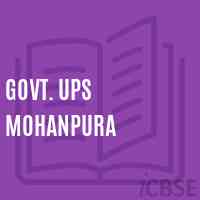 Govt. Ups Mohanpura Middle School Logo