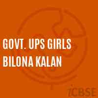 Govt. Ups Girls Bilona Kalan Middle School Logo