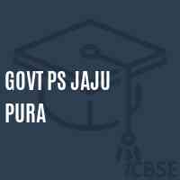 Govt Ps Jaju Pura Primary School Logo