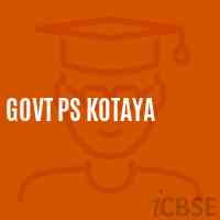 Govt Ps Kotaya Primary School Logo
