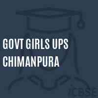 Govt Girls Ups Chimanpura Middle School Logo