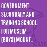 Government Secondary and Training School For Muslim (Boys) Mount Road Chennai Logo