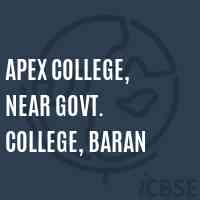 Apex College, Near Govt. College, Baran Logo