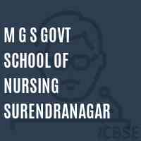 M G S Govt School of Nursing Surendranagar Logo