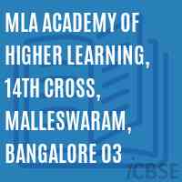 MLA Academy of Higher Learning, 14th Cross, Malleswaram, Bangalore 03 College Logo