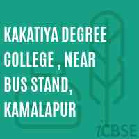 Kakatiya Degree College , Near Bus Stand, Kamalapur Logo