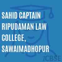Sahid Captain Ripudaman Law College, Sawaimadhopur Logo