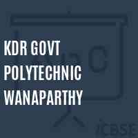 Kdr Govt Polytechnic Wanaparthy College Logo