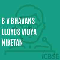 B V Bhavans Lloyds Vidya Niketan School Logo