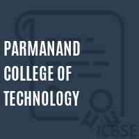 Parmanand College of Technology Logo