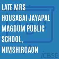 Late Mrs Housabai Jayapal Magdum Public School, Nimshirgaon Logo