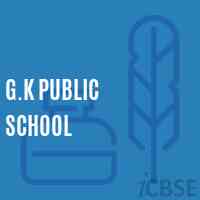 G.K Public School Logo