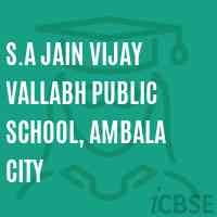 S.A Jain Vijay Vallabh Public School, Ambala City Logo