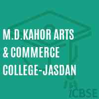 M.D.Kahor Arts & Commerce College-Jasdan Logo