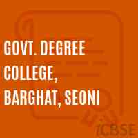 Govt. Degree College, Barghat, Seoni Logo