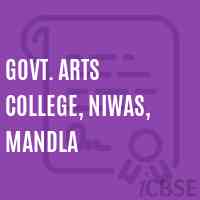 Govt. Arts College, Niwas, Mandla Logo