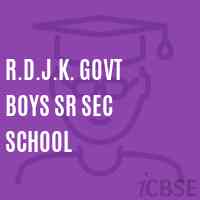 R.D.J.K. Govt Boys Sr Sec School Logo