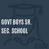 Govt Boys Sr. Sec. School Logo