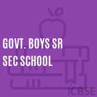 Govt. Boys Sr Sec School Logo