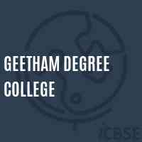 Geetham Degree College Logo