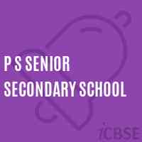P S Senior Secondary School Logo