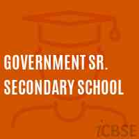 Government Sr. Secondary School Logo