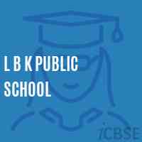 L B K Public School Logo
