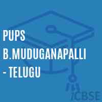 Pups B.Muduganapalli - Telugu Primary School Logo