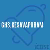 Ghs,Kesavapuram Secondary School Logo