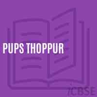 Pups Thoppur Primary School Logo