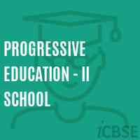 Progressive Education - II School Logo