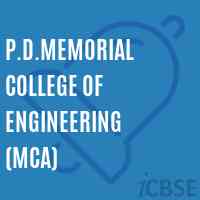 P.D.Memorial College of Engineering (Mca) Logo