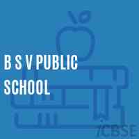 B S V Public School Logo