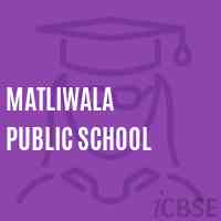 Matliwala Public School Logo