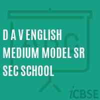 D A V English Medium Model Sr Sec School Logo