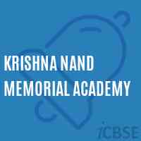 Krishna Nand Memorial Academy School Logo