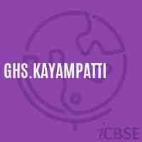 Ghs.Kayampatti Secondary School Logo