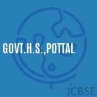 Govt.H.S.,Pottal Secondary School Logo
