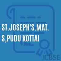 St.Joseph'S.Mat.S,Pudu Kottai Secondary School Logo
