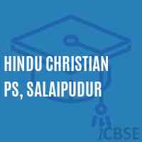 Hindu Christian Ps, Salaipudur Primary School Logo