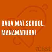 Baba.Mat.School,Manamadurai Logo
